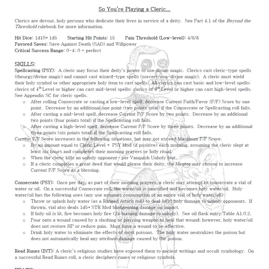 Bump in the Dungeon Birthday Week Update #2: So You’re Playing&nbsp;A…