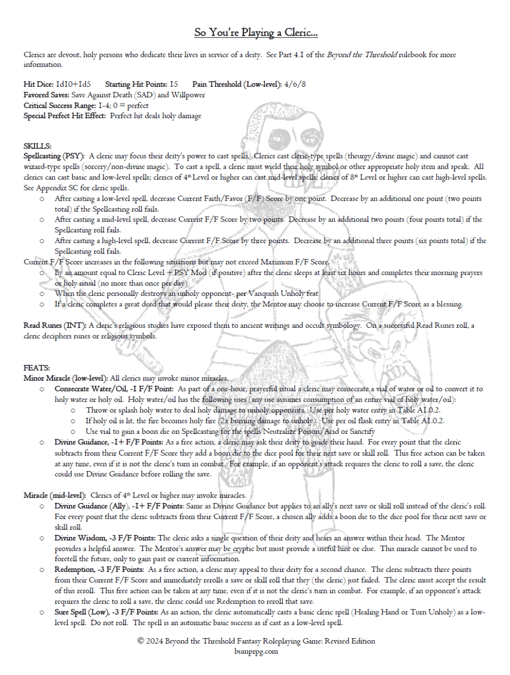 Updated “So You’re Playing A” Player Cheat&nbsp;Sheets